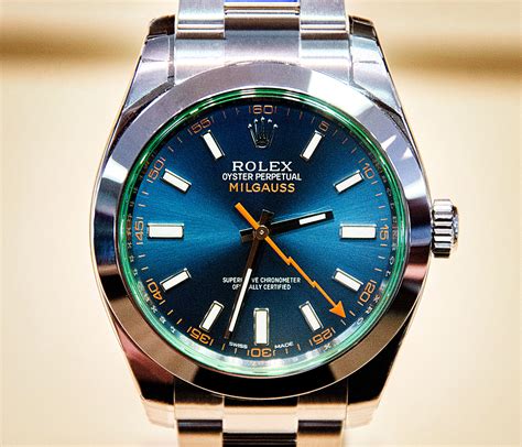 rolex milgauss z blue replica|rolex milgauss z blue price.